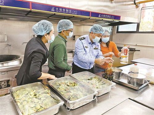 联手守护校园食品安全 月月十五查餐厅 行动突击检查两所学校食堂后厨